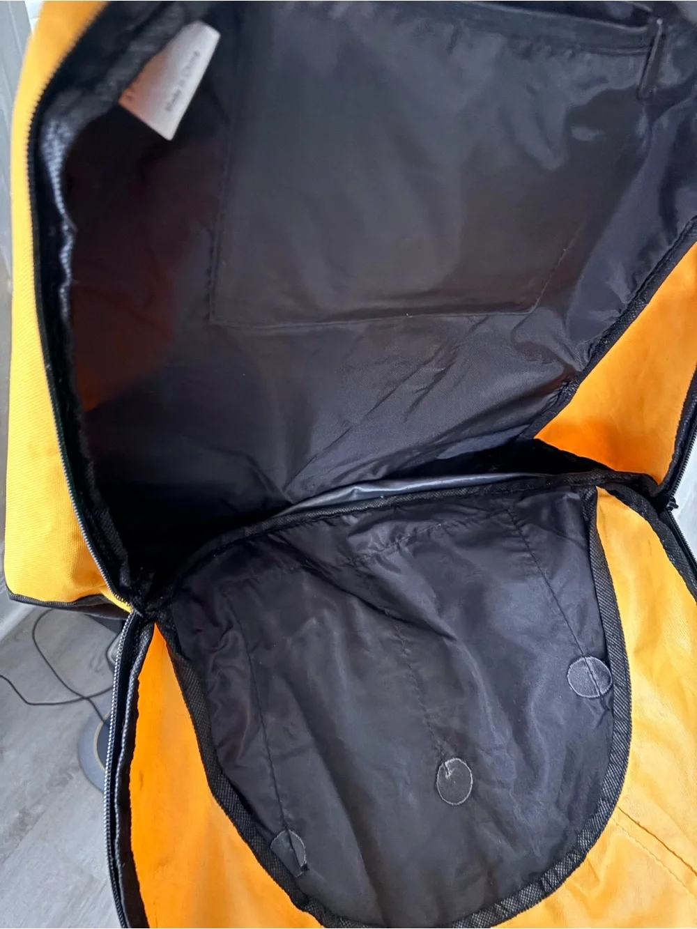 Philos Sigma Gamma Sorority Yellow and Black Backpack - Casual Daypack